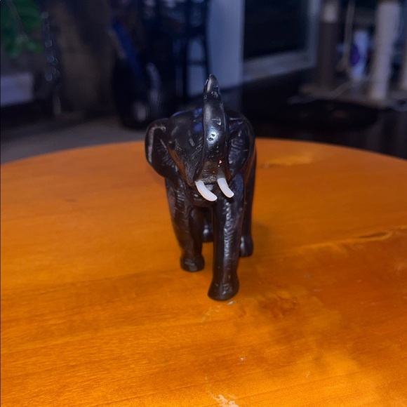 Majestic Black Elephant Sculpture - Picture 2 of 6